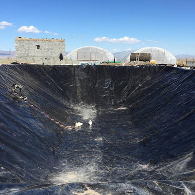 Zeitgenössischer Entwurfsstil 40mil oder 1mm Glatte Geomembran HDPE Teichverdeckung