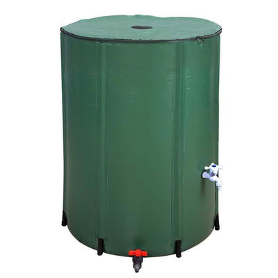 Grüne Klappbare PVC-Regenfässer 66 Gallonen 250L Tragbare Wasserspeichertank Klappbar