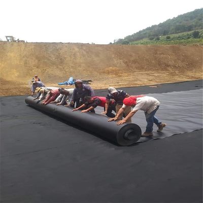 angepasste Breite 0,75 mm HDPE Geomembran Film Fisch Teich Liner für Garnelenzucht