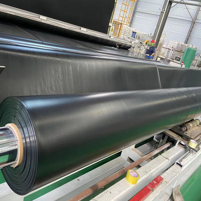 Schwarze Plastikfolie, Wasserdichtung für Teiche, HDPE-Geomembran 0,2 mm/0,5 mm/1,0 mm/2,0 mm