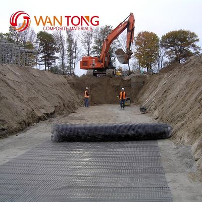 Plastik-PP-Zwei-Wege-Biaxial-Geogrid 20kn 30kn 40kn zur Verstärkung der Straßenbasis