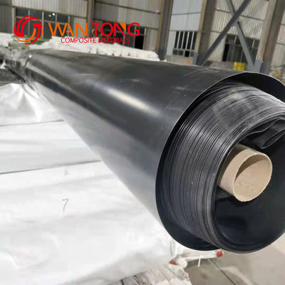 GB/ASTM GRI-GM13 Standard schwarz HDPE Geomembran-Teichfolien für Fisch-Garnelen-Teich