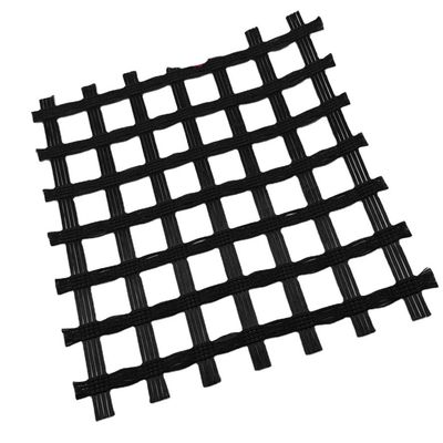 Hohe Zugfestigkeit Polyester PVC Biaksial Geogrid Traditionelles Design für Industriezwecke
