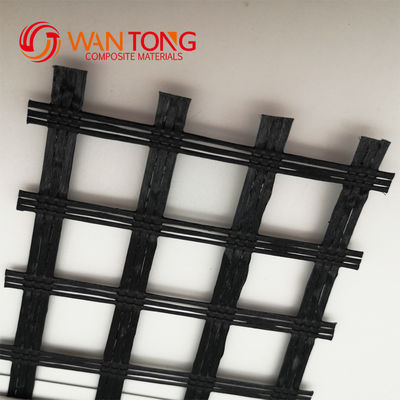 Hohe Zugfestigkeit Polyester PVC Biaksial Geogrid Traditionelles Design für Industriezwecke