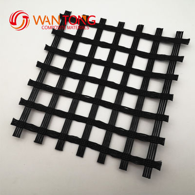 Hohe Zugfestigkeit Polyester PVC Biaksial Geogrid Traditionelles Design für Industriezwecke