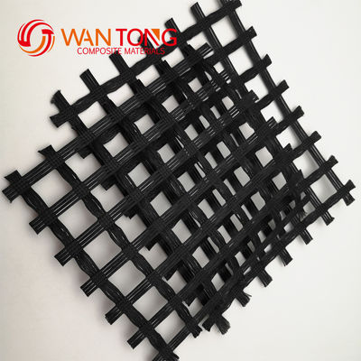 Hohe Zugfestigkeit Polyester PVC Biaksial Geogrid Traditionelles Design für Industriezwecke