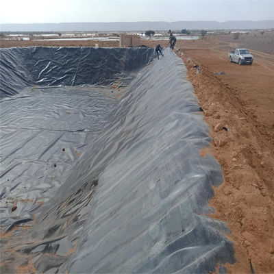 Geomembran im Stil des industriellen Designs Glatte Dam Liner für untere 1,5 mm HDPE Geomembran