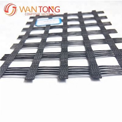 Hochspannbarer Polyester Geogrid 120kn PVC beschichtet 5m Breite für Straßenbau