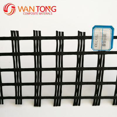 Bauingenieurwesen Basaltverstärkung Glasfaser Geogrid Mesh 12,7*12,7 mm Länge 50-200m