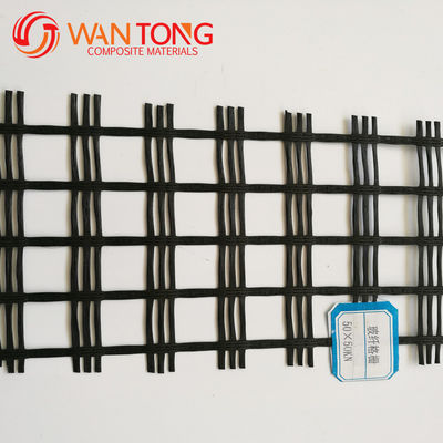 Bauingenieurwesen Basaltverstärkung Glasfaser Geogrid Mesh 12,7*12,7 mm Länge 50-200m