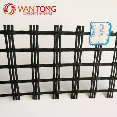 CE/ISO9001 zugelassen 25-200kn/m Straßenbau Einsachsig, Zweiachsig, PVC beschichtet Polyester Geogrid Mesh