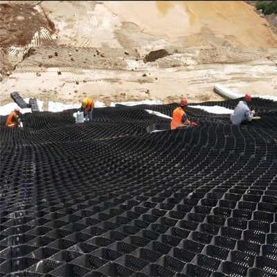 Erforderliche Größe HDPE Gravel Stabilizer Gitter Geocell für Auffahrten traditionelles Material