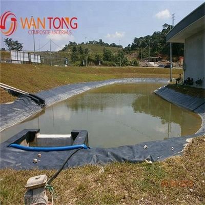 Glatte Fläche 1,5 mm 1500 Mikron Schwarzgrün HDPE Geomembranfilm für Dammverkleidungen 0,75 mm