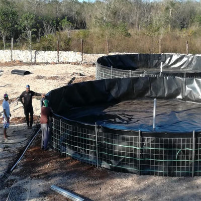 1 mm Plastik-HDPE-Geomembran für traditionelles Design in Kreislauf-Fischbecken