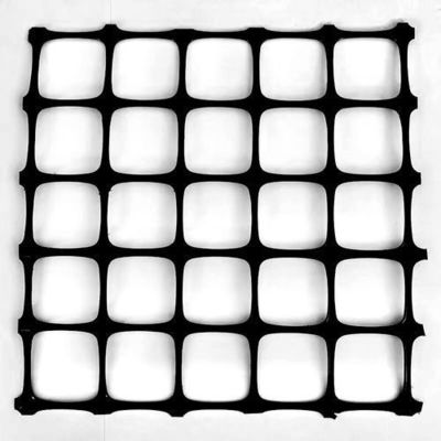 Schwarze Polypropylen-PP-Biaxial-Plastik-Geogrid-Gitterrolle für den Bodenstabilisierungsbergbau