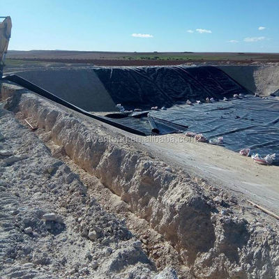 Glatte Geomembran HDPE Damm Fischbehälter Landwirtschaftlicher Teich Liner Geomembranen 1mm 2mm