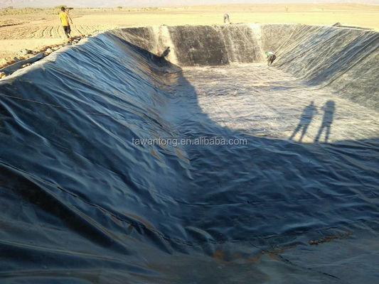 Glatte Geomembran HDPE Damm Fischbehälter Landwirtschaftlicher Teich Liner Geomembranen 1mm 2mm