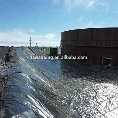 HDPE Geomembran 300 Rollen Wassertanks Landwirtschaftsteich Plastikfolie für Staudamm Breite 2m-8m Blau