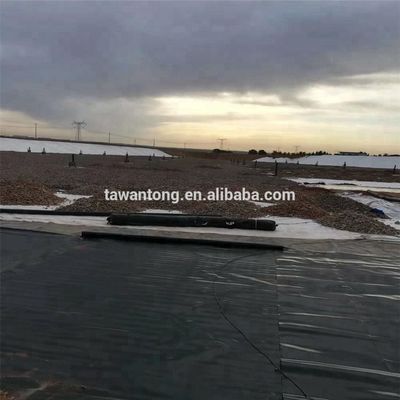 HDPE Geomembran 300 Rollen Wassertanks Landwirtschaftsteich Plastikfolie für Staudamm Breite 2m-8m Blau