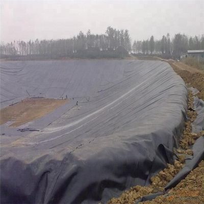 HDPE Geomembran 300 Rollen Wassertanks Landwirtschaftsteich Plastikfolie für Staudamm Breite 2m-8m Blau