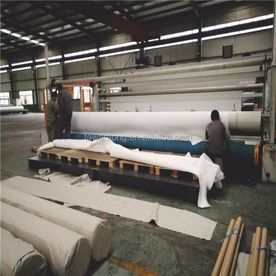 Zeitgenössisches Design Schwarzes Polyester Stapelfasernadel Stanz Geotextil 400gm