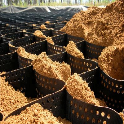 50-250 mm textierte, perforierte Geocell aus HDPE für den reibungslosen und langlebigen Straßenbau