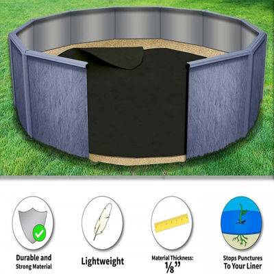 12-Fuß-runder Pool-Liner-Pad mit Geotextil-Nicht-Gewebe-Länge 50-100m Außenvorgeschnitten