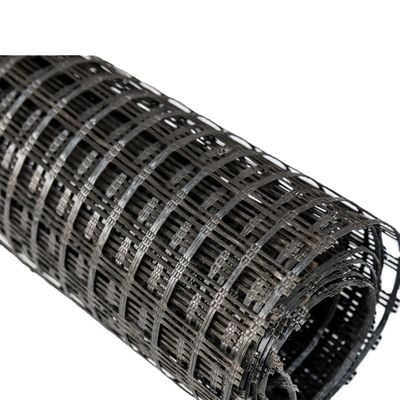 Weißes Polyester-Ein-Achsen-Geogrid mit PVC-Beschichtung 30kn/M-1000kn/M in chinesischem Design