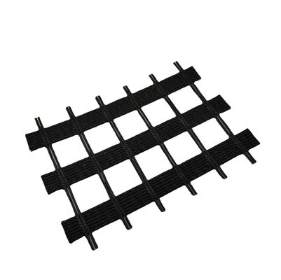 Weißes Polyester-Ein-Achsen-Geogrid mit PVC-Beschichtung 30kn/M-1000kn/M in chinesischem Design