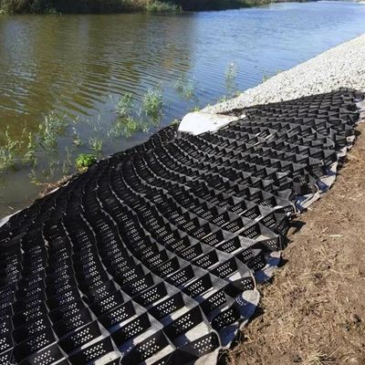 150 mm HDPE Geocell für flache Flussstraßen, texturisierte Oberflächen und traditionelle Gestaltungsformen