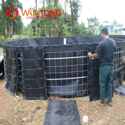100% jungfräuliche HDPE LLDPE Rohstoff Wantong 0,5 mm Geomembran für Deponien-Teich-Liner