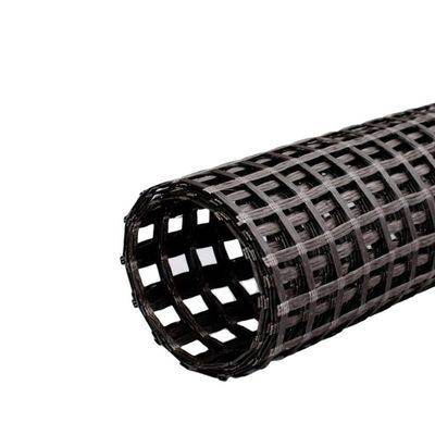 1 m bis 6 m Breite Einsachsige Verknüpfung Polyester Geogrides mit hochfester PVC beschichtet