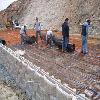 120KN HDPE Kunststoff-Ein-Achsen-Geogrid für die geosynthetische Stabilisierung 50m Rolllänge