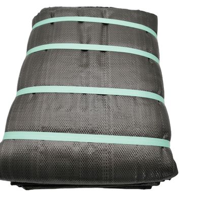 Design-Stil Grüne Linie Schwarz Kunststoff PP Gewebe Geotextil Anti-Unkraut Matte für Landschaft