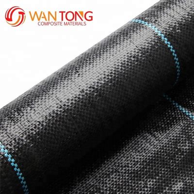 Hohe Zugfestigkeit 5oz Schwarz PP Gewebe Geotextil für den Straßenbau