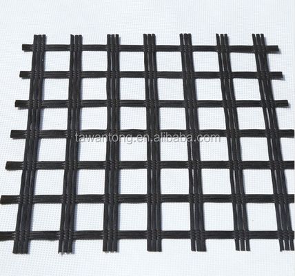 ISO-Standard Glasfasermaschen Geogrid für die Straßenverstärkung 50-200m Langlebig