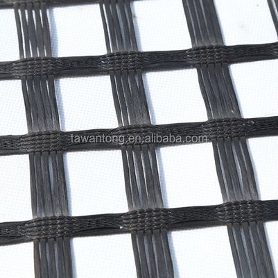 ISO-Standard Glasfasermaschen Geogrid für die Straßenverstärkung 50-200m Langlebig