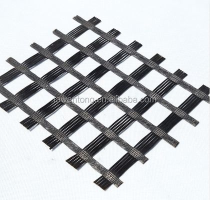 ISO-Standard Glasfasermaschen Geogrid für die Straßenverstärkung 50-200m Langlebig