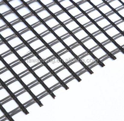 ISO-Standard Glasfasermaschen Geogrid für die Straßenverstärkung 50-200m Langlebig