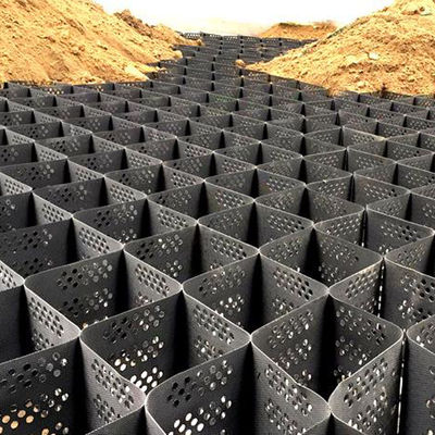 Norwegen HDPE Geocell für Stützwand 50mm-250mm Höhe CE ISO14001 ISO9001 zertifiziert