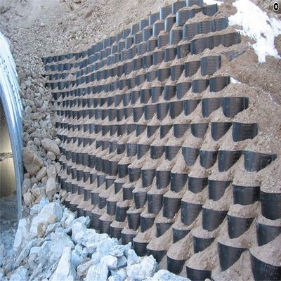 Geozellen aus HDPE-Texturen/Perforationen zur Aufbewahrung von Wandverstärkung