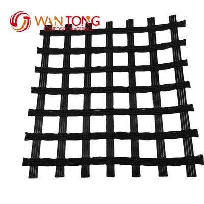 Traditionelles Design Geosynthetisches Material Warp Stricking PVC Beschichtet Pet Polyester Geogrid