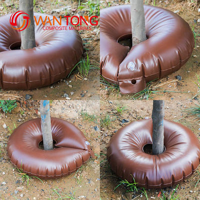 Langsam freigesetzter Baumbewässerungstasche 15 Gallonen PVC-Tasche mit Upgrade-Trigger-Abdeckung Armee Grün