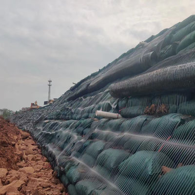 1 m Breite Hochfeste PP/HDPE einsachsige Kunststoff-Geogrid für Stützwand 110kn/M