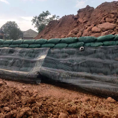 1 m Breite Hochfeste PP/HDPE einsachsige Kunststoff-Geogrid für Stützwand 110kn/M