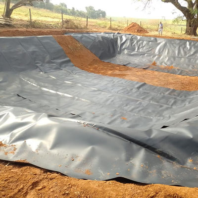 1 mm HDPE Geomembran Fischfarm Teich Liner wasserdichte Rolle Rohstoff 100% Jungfrau HDPE