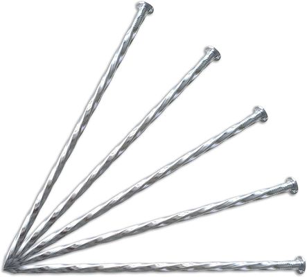 10 Zoll gemeine Nagel galvanisierte Metall Spiral Nägel für künstliche Gras Landschaftspfahl