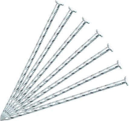 10 Zoll gemeine Nagel galvanisierte Metall Spiral Nägel für künstliche Gras Landschaftspfahl