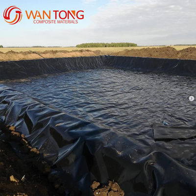 Wasserdichte Flachfläche Fischfarm 1,5 mm HDPE Geomembran für chinesischen Design Stil