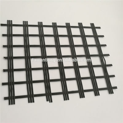 12.7*12.7mm 25.4*25.4mm Maschengröße Bitumenbeschichtete Glasfaser Geogrid für Asphaltstraße
